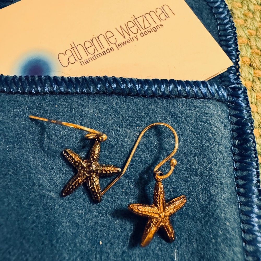Small Starfish Dangle Earrings - image 5